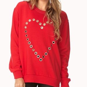 Red Heart Pullover